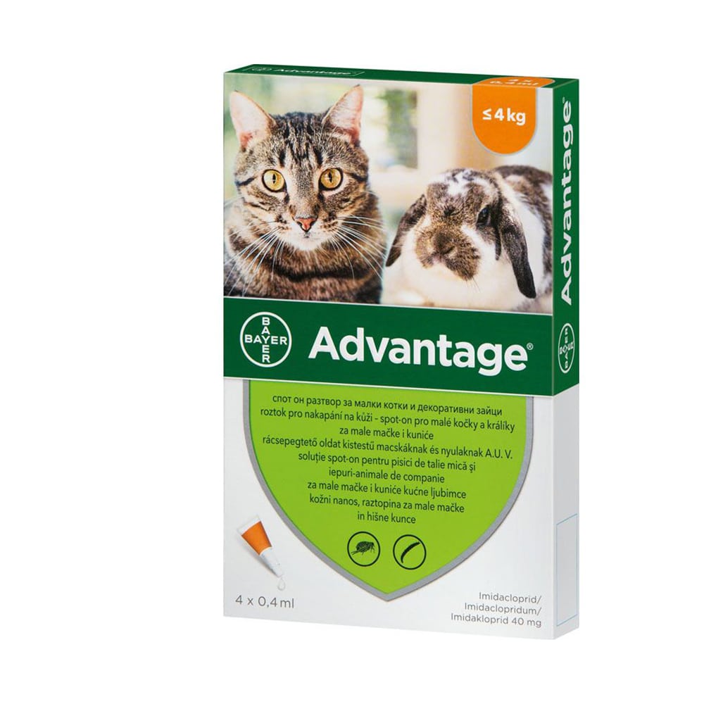 Elanco Advantage – mačke i kunići (do 4 kg)