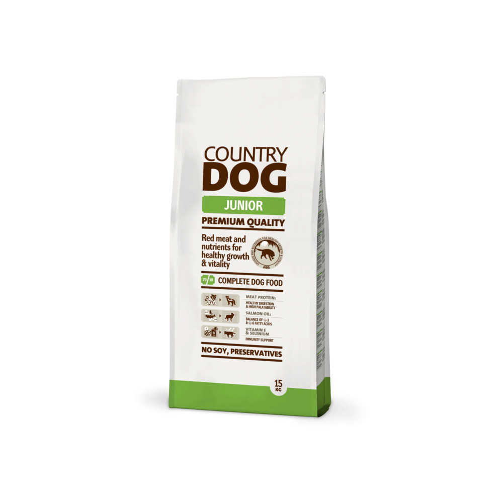 Country Dog Junior - crveno meso 15 kg