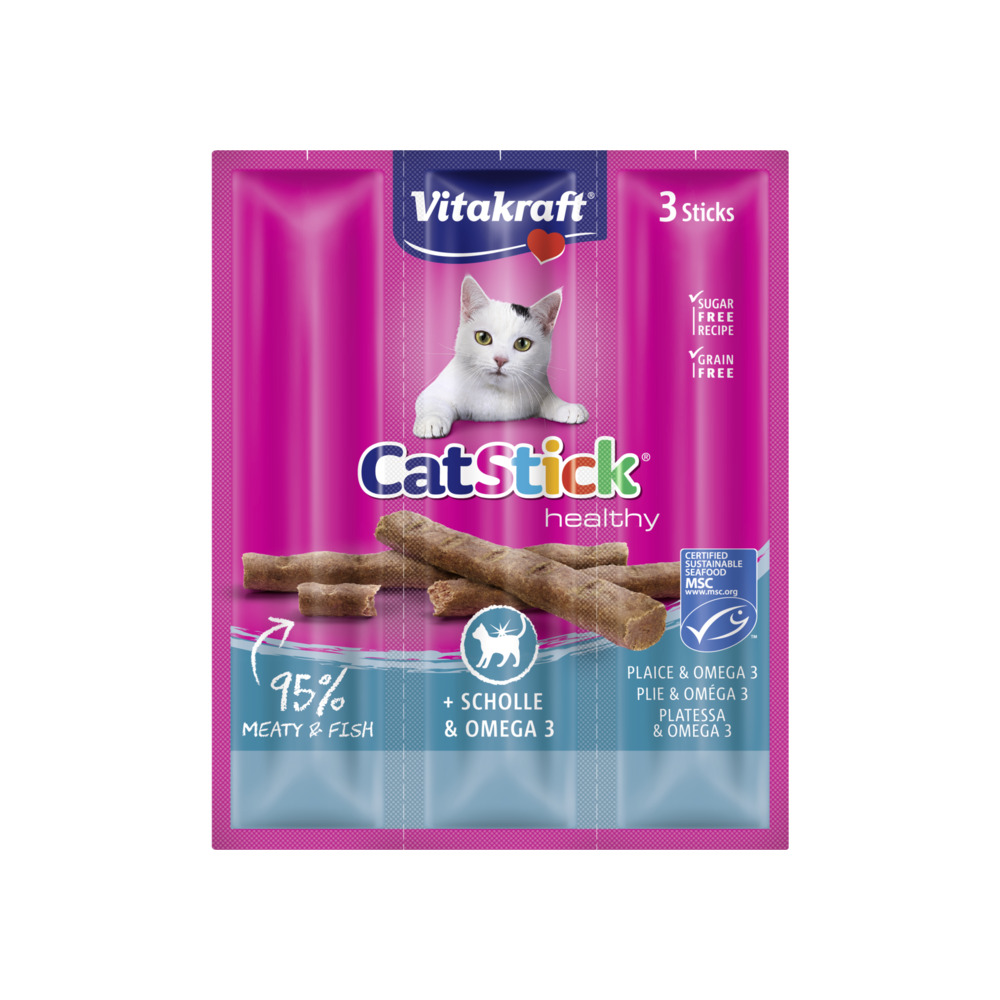 Vitakraft Poslastica Cat Stick mini list/Omega3 18 g