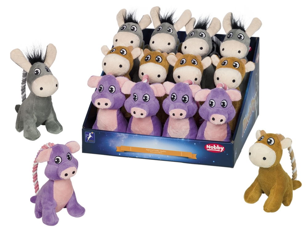 Nobby plišana igračka Magarac/Krava/Svinja 14cm