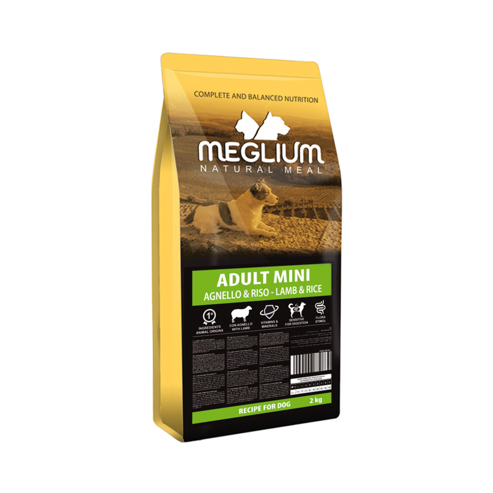 Meglium Dog Adult Mini janjetina i riža 2 kg