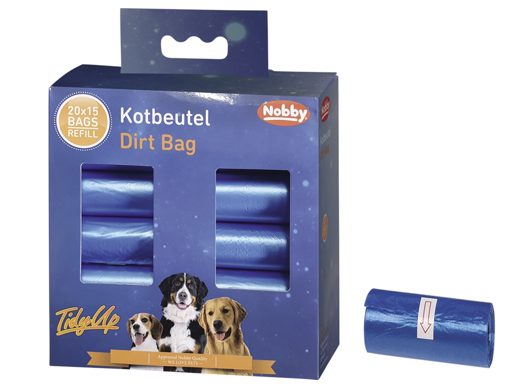 Nobby  TidyUp vrećice za izmet 20 rola plava