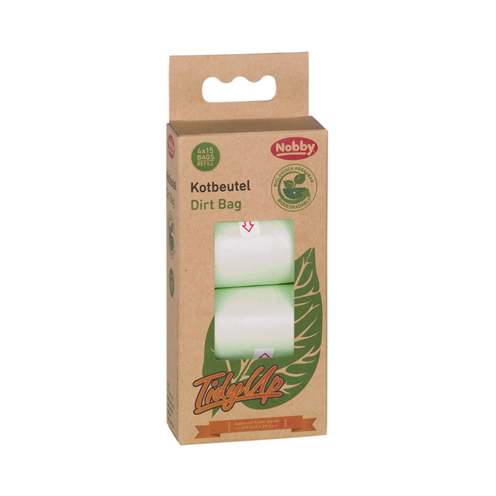 Nobby  TidyUp vrećice za izmet biorazgradive zelene 4role