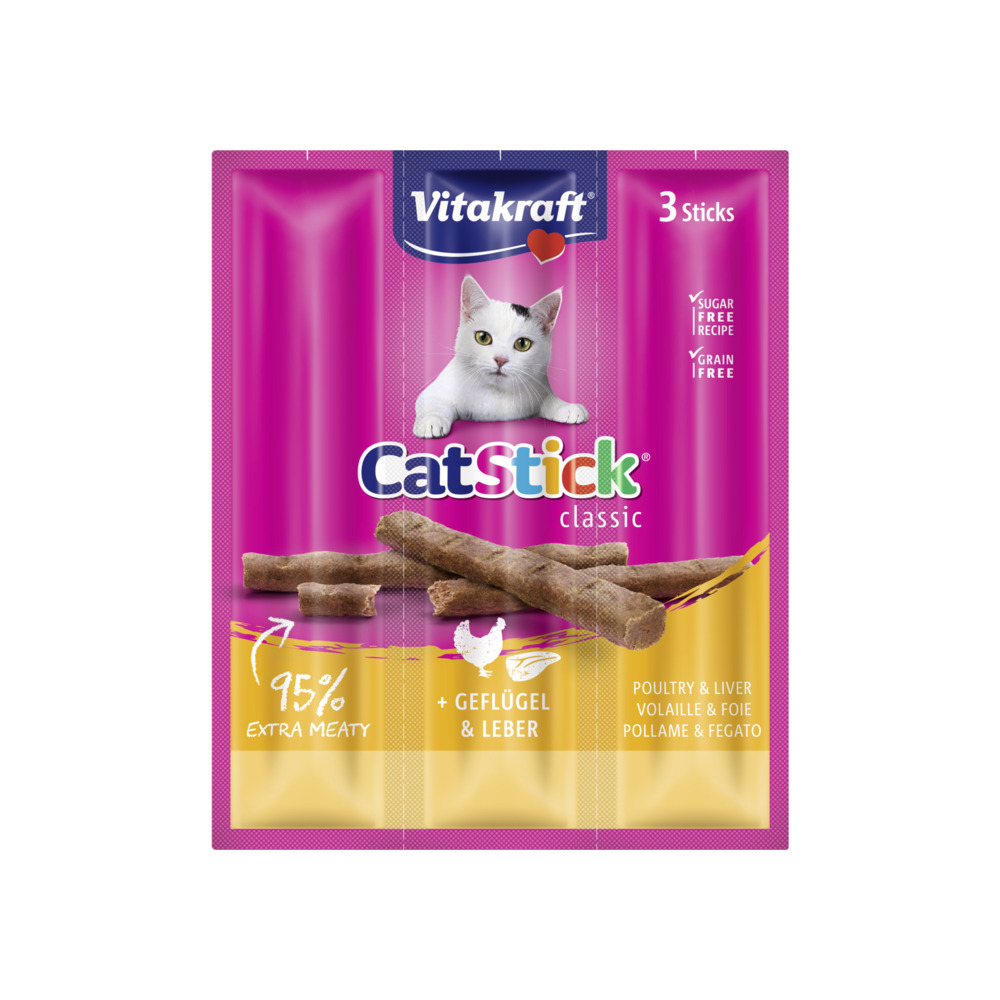 Vitakraft Poslastica Cat-Stick mini za mačke pil/jetr 3kom
