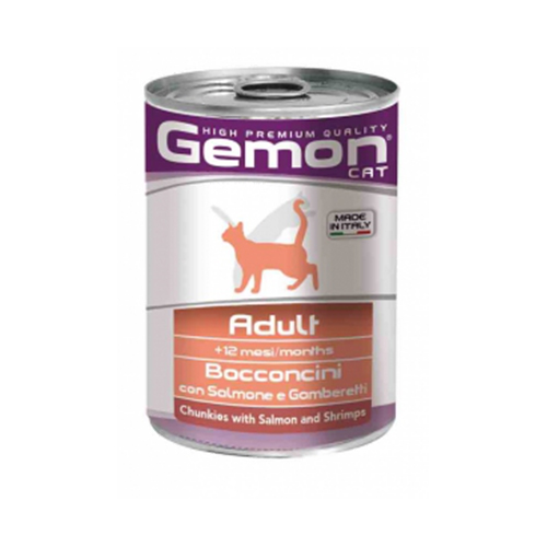 Gemon Cat adult losos i škampi 415 g