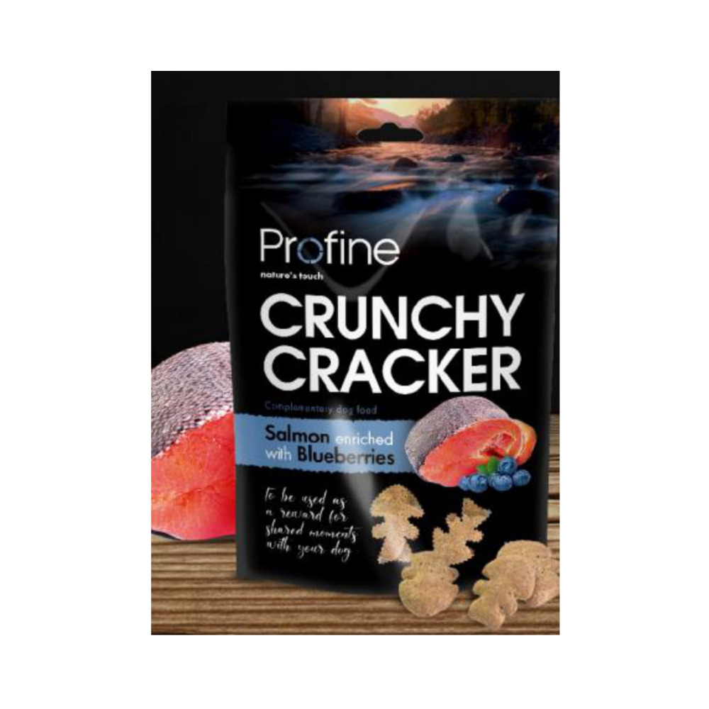 Profine Crunchy Cracker losos i borovnica 150 g