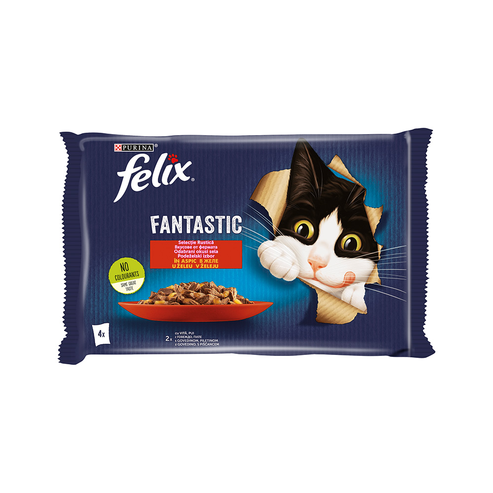 Felix Fantastic - govedina i piletina 4x85 g