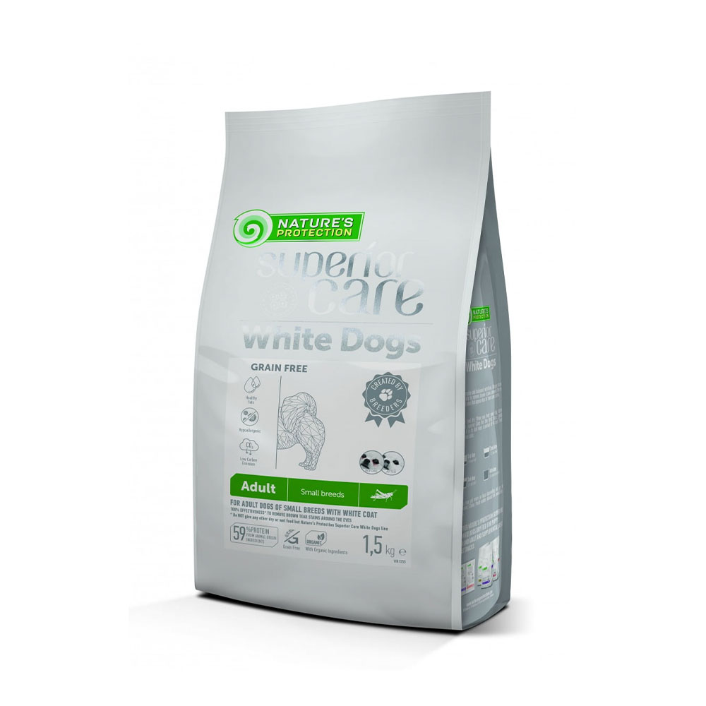 Nature's Protection GF White dogs adult Insects 1,5 kg