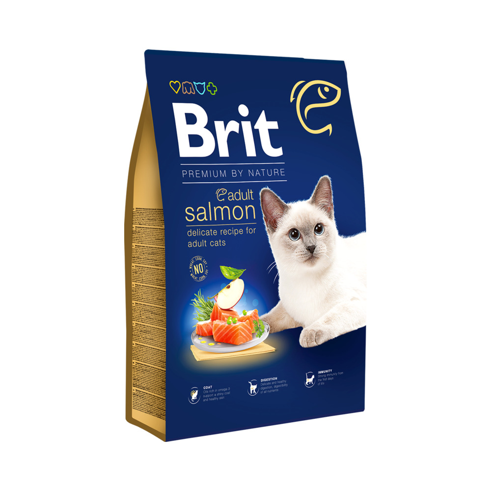 Brit Premium by Nature losos za mačke 1,5 kg