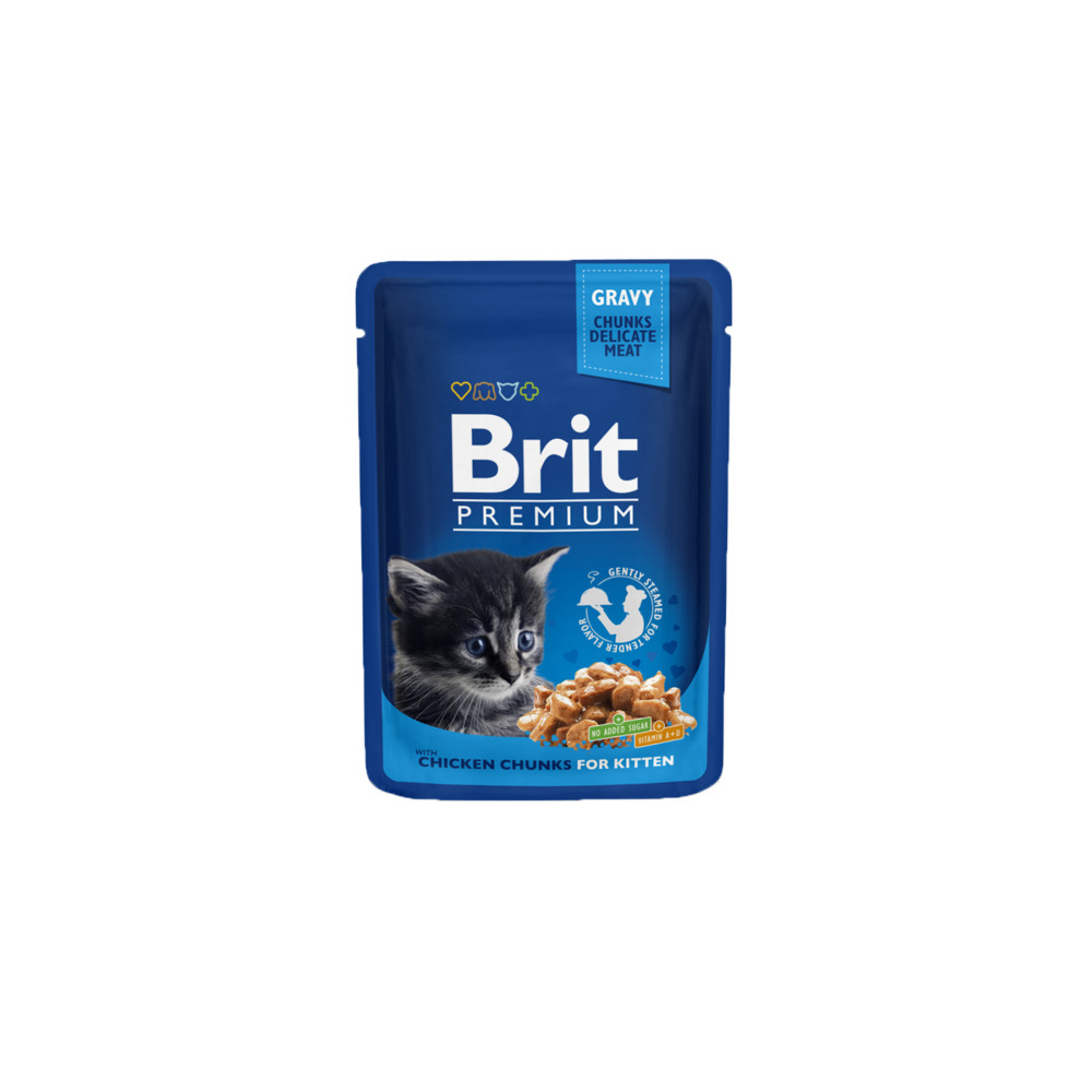 Brit Premium Kitten vrećica komadići piletina 100 g
