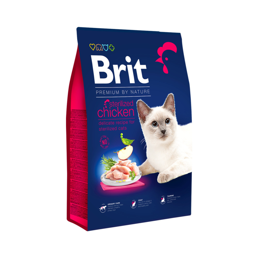 Brit Premium by Nature cat sterilized piletina 8 kg