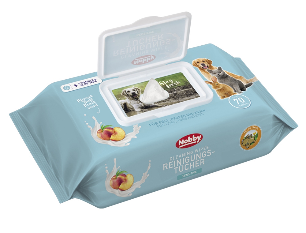 Nobby Vlažne maramice, miris breskve 15x20cm 70kom