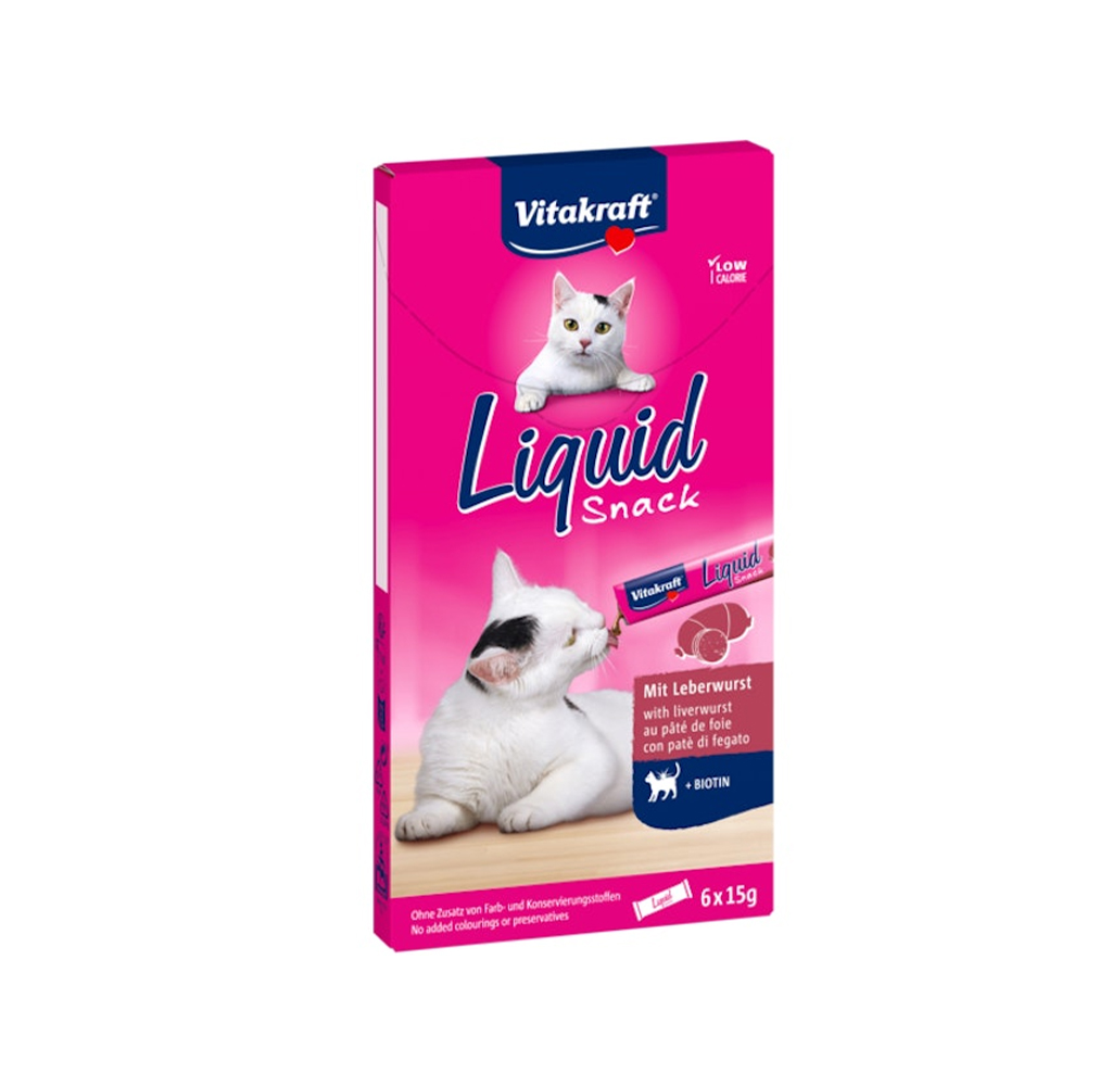 Vitakraft Tekući snack jetra+biotin 6x25 g