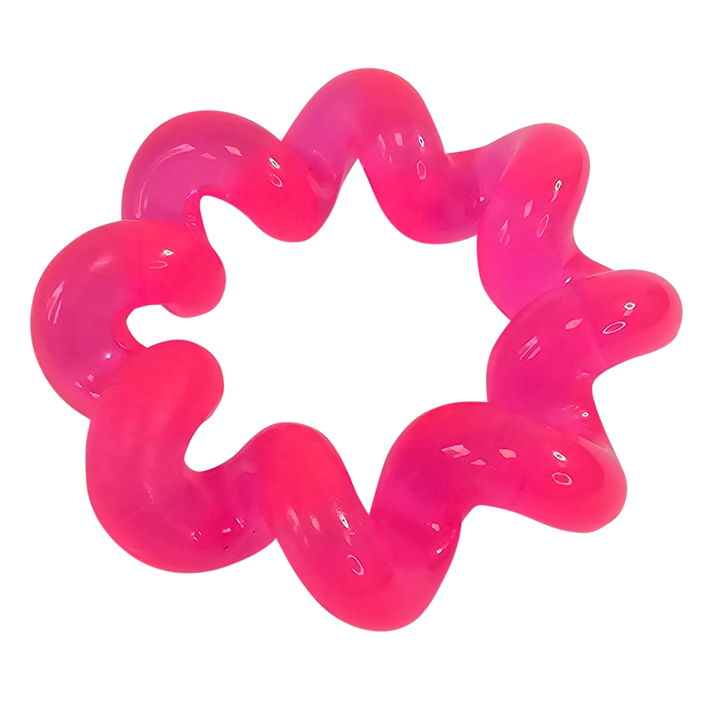 Nobby Igračka TPR spiralni ring roza 17 cm