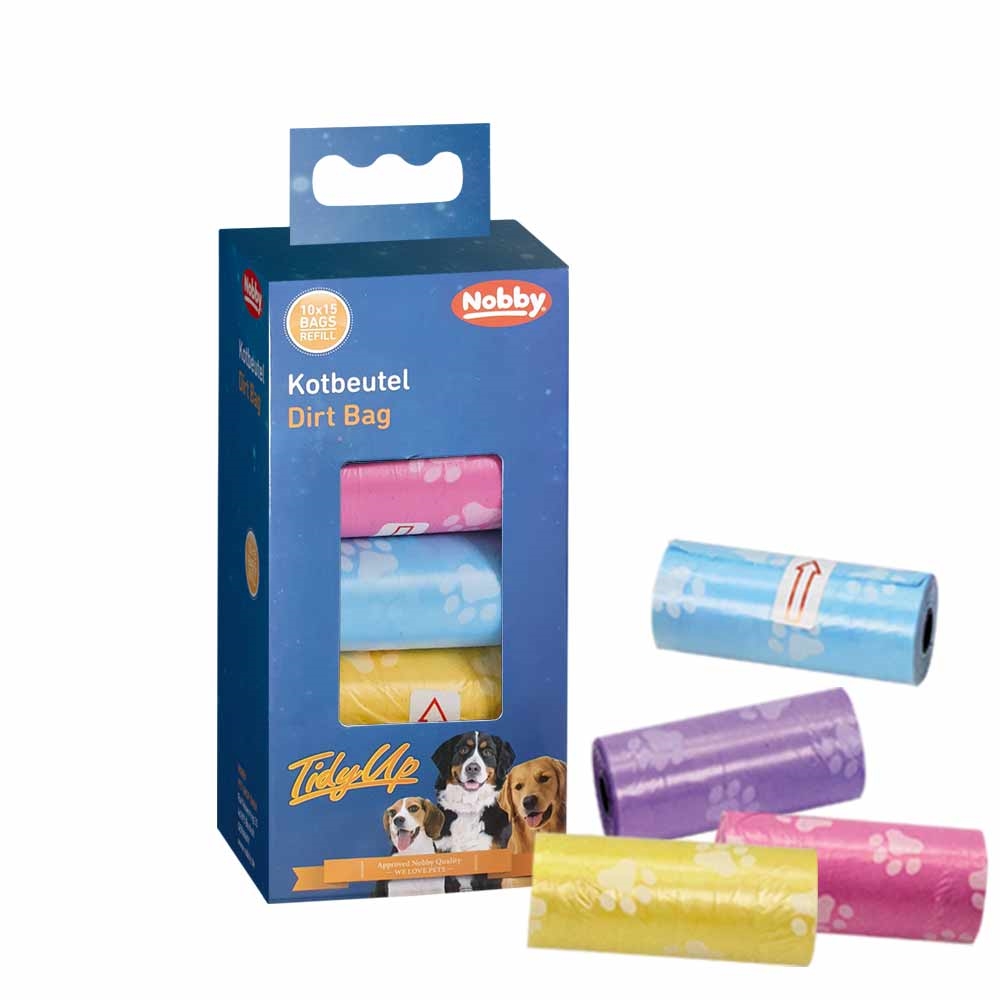 Nobby  Vrećice za izmet pastelna 10x15kom