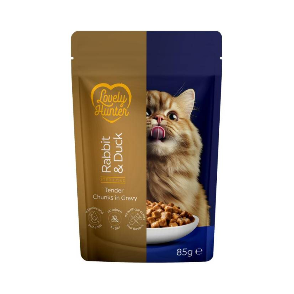 Lovely Hunter Steril cat zec i patka 85 g