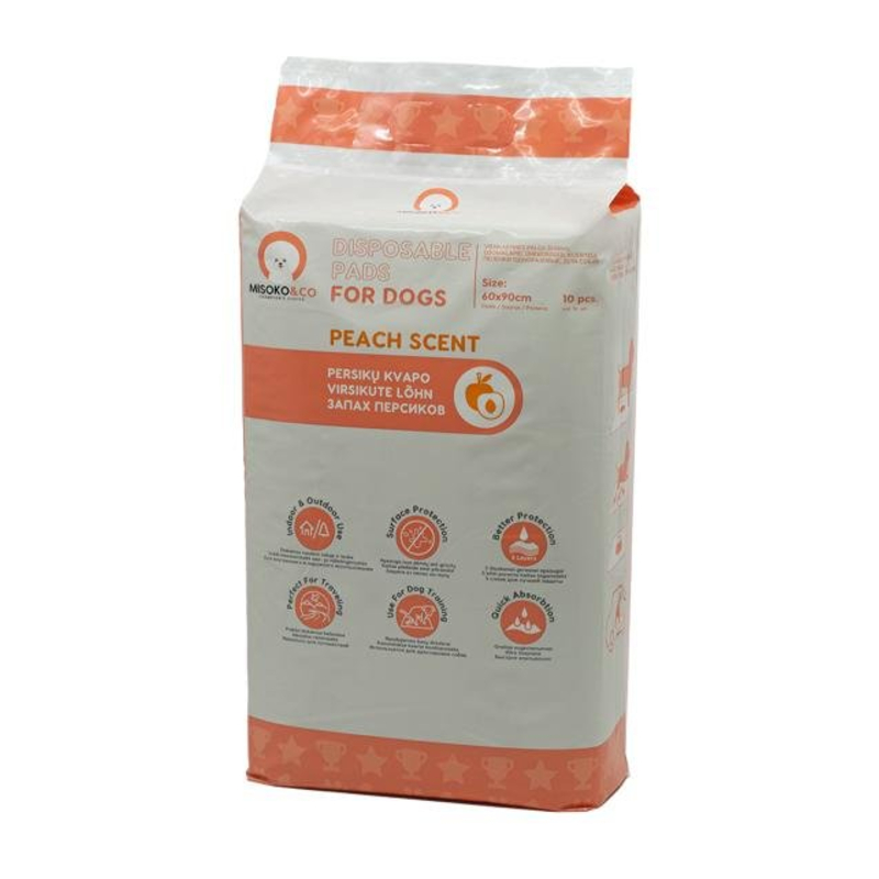 Misoko prostirka za štence breskva 10kom 60x90cm